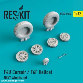F4U Corsair / F6F Hellcat Kit de roues supportées par des poutres 