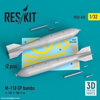 Bombes M-118 GP (2 unités) (F-105, F-100, F-4) 