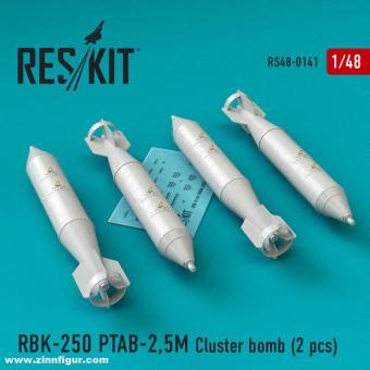 RBK-250 PTAB-2,5M Bombes à fragmentation (4 pièces) 