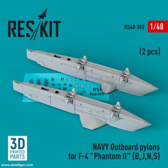 Navy F-4B/J/N/S Phantom II Außenpylons (2 Stück) 