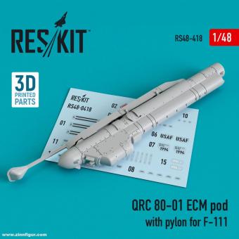 QRC 80-01 ECM pod with pylon for F-111 