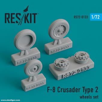 F-8 Crusader Wheels Set Type 2 