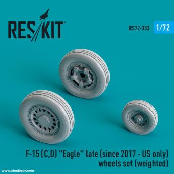 F-15 (C,D) "Eagle" late (since 2017 - US only) wheels set 
