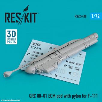 QRC 80-01 ECM Pod avec pylône pour F-111 