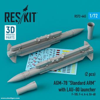 AGM-78 "Standard ARM" with LAU-80 launcher (2 pcs) 