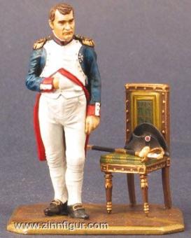 Napoleon standing, with chair 