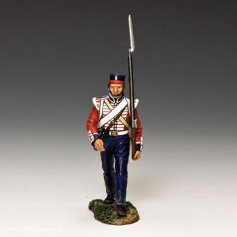 Britsh Infantryman Marching to the Front 