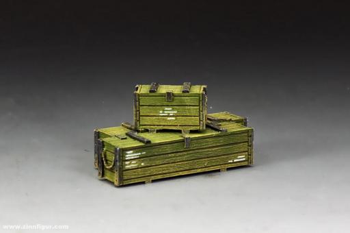 Wooden Ammunition & Weapons Crates (Olive Drab Colour) 