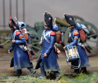 Marching Grenadiers in Greatcoats 