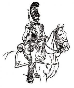 France1er regiment de cuirassier de la reine 1818 