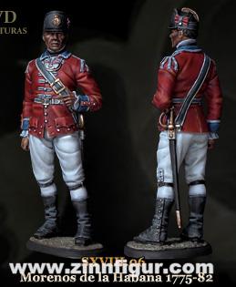 Offizier - Freies Schwarzen-Bataillon von Havanna - 1775-82 