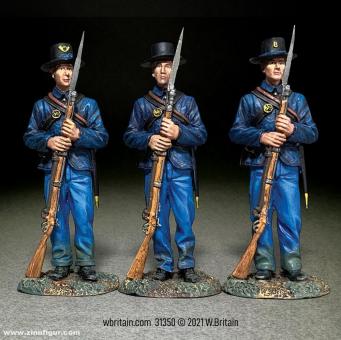 Federal Infantry Standing at Parade Rest 