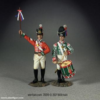 "The King's Shilling" - British Recruiting Sergeant and Drummer - 1812-16 