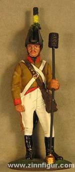 Gunner (artilleryman) with wiper, 1809 