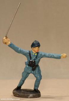 Elastolin : Officier avec épée en sautant, 1915 à 1935 