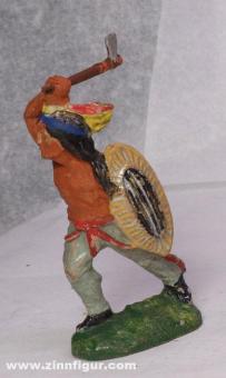 Elastolin : Indien avec tomahawk, 19e siècle 