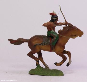 Mounted indian with bow 