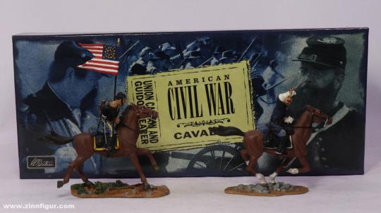 Union Cavalry Captain an Guidon Bearer 