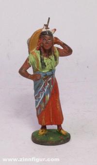 Elastolin : Indienne avec enfant, 19e siècle 