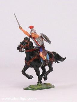 Roman cavalryman charging with sword 