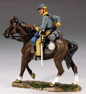 King&Country : Cavalier confédéré chargeant une carabine, 1861 à 1865 