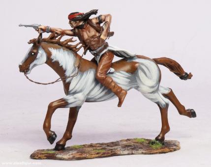Apache on horseback 