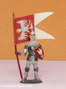 Divers fabricants : chevalier polonais avec drapeau, 11e siècle - 15e siècle 