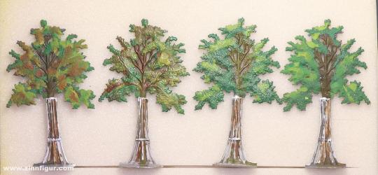 Four street trees 