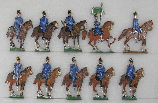 Heinrichsen : Cavaliers lourds à l'arrêt, 1870 à 1871 