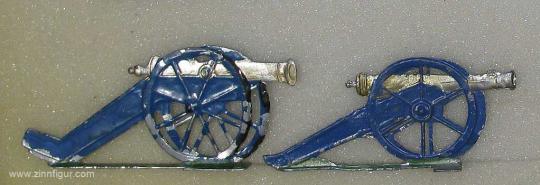 Divers fabricants : deux canons prussiens, 1789 à 1815 