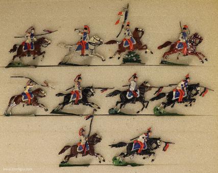 Lancers of the guard charging 