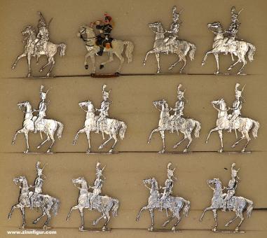 Rieche : Hussards à cheval, 1870 à 1871 