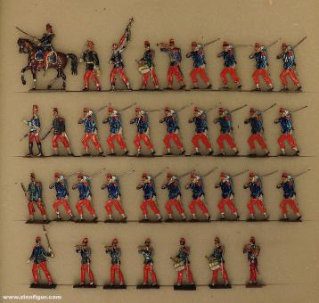 Wegmann ? : Infanterie de ligne en avant, 1870 à 1871 
