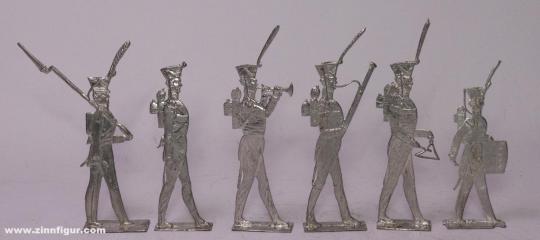 Divers fabricants : Infanterie de garde, marche de parade, avec musique, vers 1840 