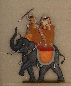 Persian war elephant 
