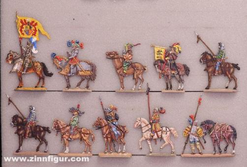 Knights and mounted lansquenets 