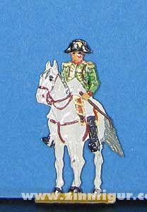 Emperor Napoleon I on horseback semi-frontal 