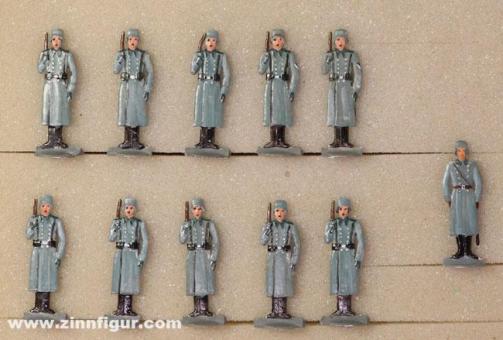 Infantry in greatcoat standing 