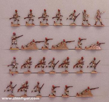 British colonial infantry fighting 