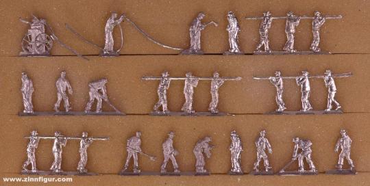 Divers fabricants : Gleisarbeiter (figurines de chemin de fer), 20e siècle 