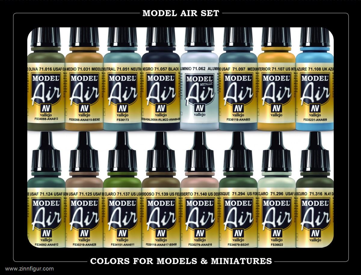 Berliner Zinnfiguren, Color chart Model Air (Vallejo) - Free Download