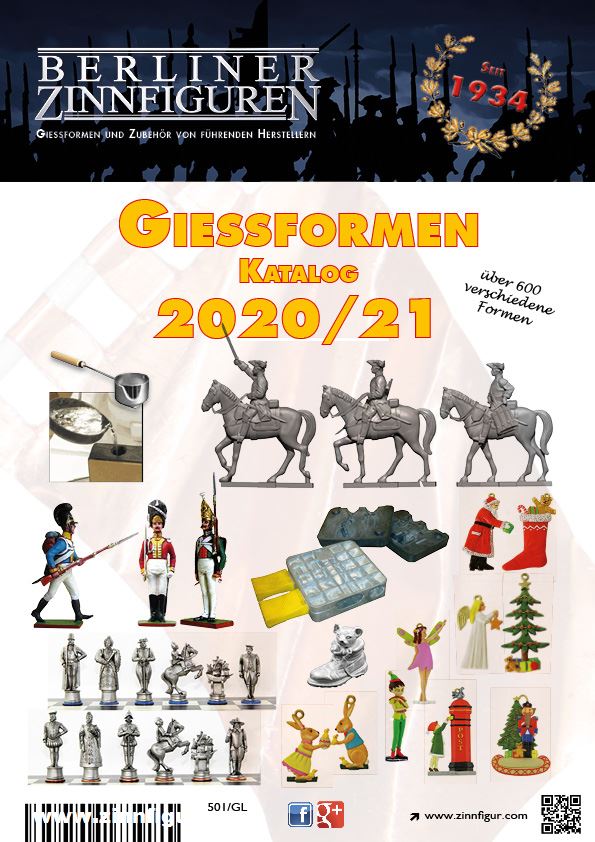 Berliner Zinnfiguren, Gießformen-Katalog